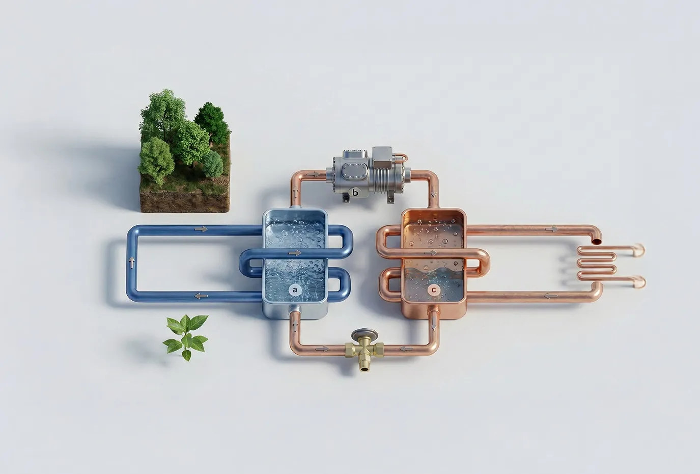 So funktioniert die
Wärmepumpe