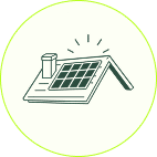 Mit Solaranlage